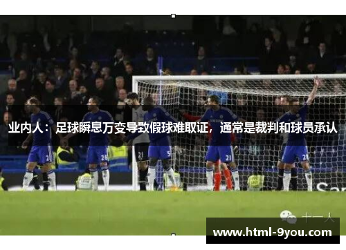 业内人:足球瞬息万变导致假球难取证,通常是裁判和球员承认 业内人:足球瞬息万变导致假球难取证,通常是裁判和球员承认